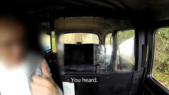 Spanish babe does anal in british fake taxi