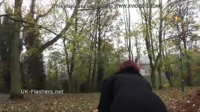 Euro redhead flashing in public