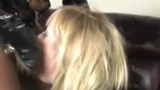 Lesbian babe takes strap on realistic cock