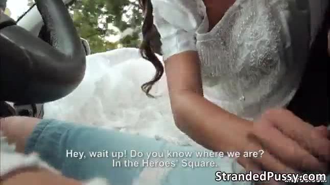 A bride gets fucked by stranger