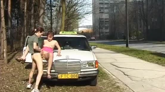 Taxi driver break for anal fuck