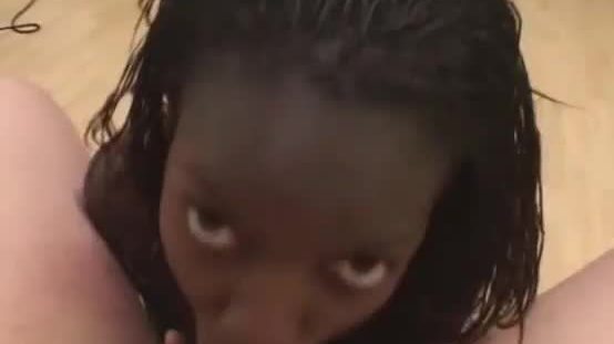 Black teen girlfriend full blowjob with facial cum